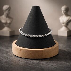 925 Silver Rope Bracelet